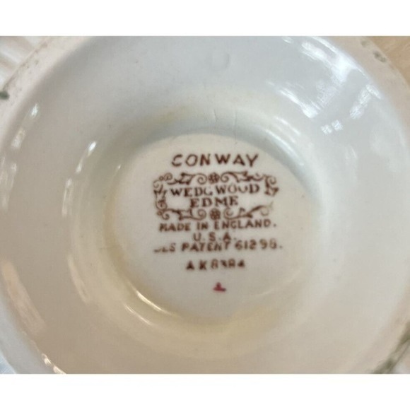 Vintage Wedgwood Edme Conway Cream Soup Bowl Footed  & Saucer VG Condition - Picture 2 of 4
